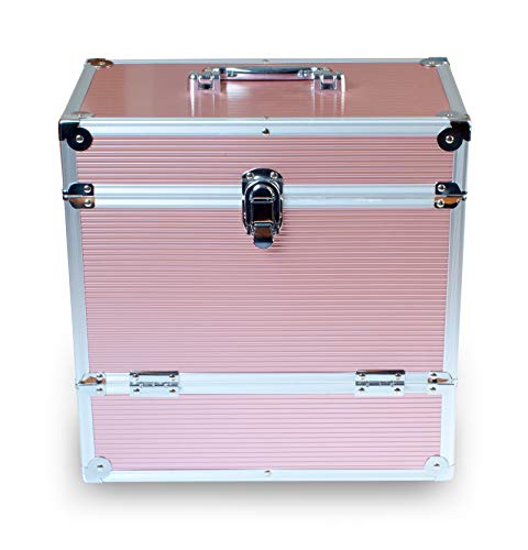Boîtier de rangement en vinyle disque LP Retro Musique Aluminium 12″ avec volet frontal unique pour un meilleur accès à votre LPs (Rouge) (Rose Gold) - Les Beatles, Paul McCartney, John Lennon, RIngo Starr, George Harrison Boîtier de rangement en vinyle disque LP Retro Musique Aluminium 12" avec volet frontal unique pour un meilleur accès à votre LPs (Rouge) (Rose Gold) – Image 3