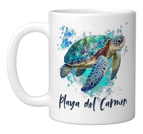 Playa Del Carmen Mexico Playa Souvenir Ceramic Mug, White