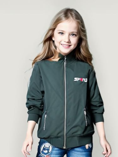 Image of HRKK Kids Windcheaters Solid Polyester Blend Jackets for Boys and Girls |