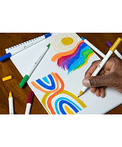 Image of Hello, Artist! Dual Tip Dot Markers, 10 Pieces, 2mm and 5mm Dot Tips, Bright and Vivid Colors