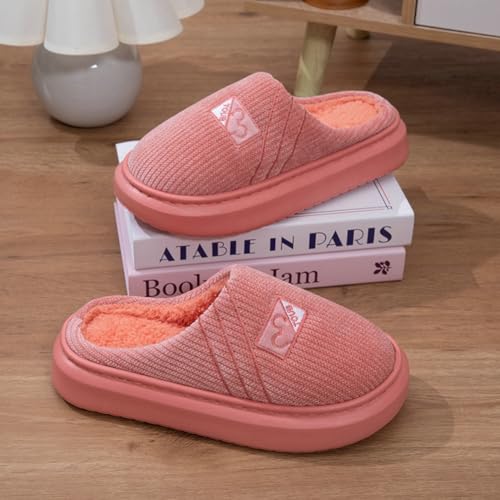 Caistre Unisex Slipper Plush Warm Winter Shoes Indoor Outdoor Shoes Comfy Fleece Lined Memory Foam Slipper with Anti-Slip Sole4