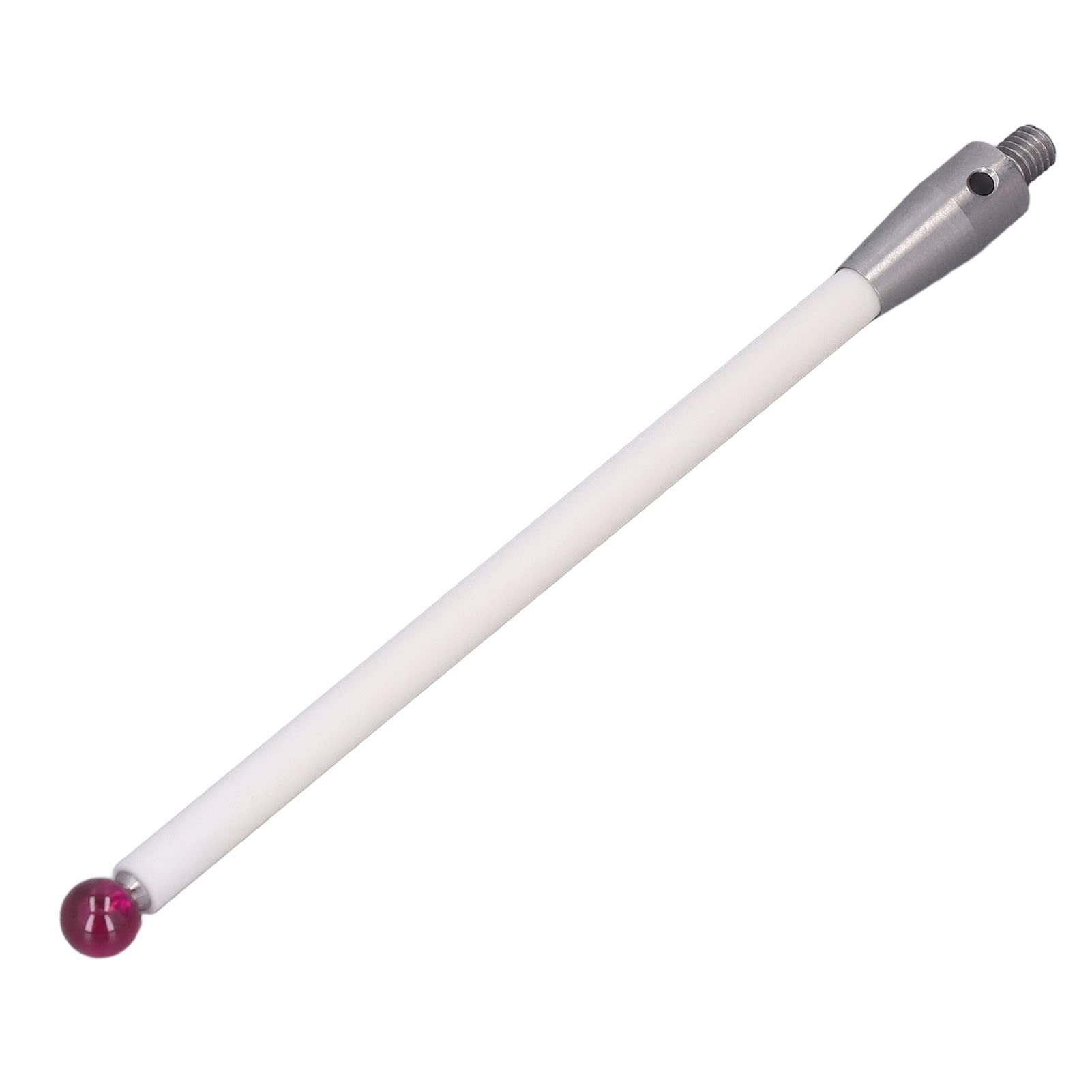 A-5000-3712 Sonda CMM Punta de Bola de rubí, Sonda de Máquina Herramienta con Vástago de Cerámica, Rosca M4, de 6 Mm de Diámetro y 110 Mm de Longitud con Conector de Acero Inoxidable, para