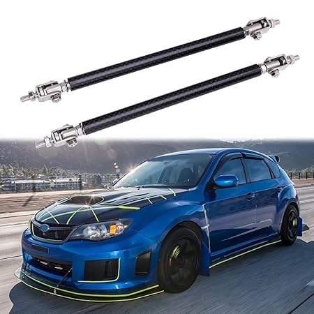 2PCS Carbon Fiber Adjustable Splitter Strut Rods (Carbon, 8"-11") 15cm Front Lip Strut Rod Bumper Splitter Universal Tie Support Bars-picture-28