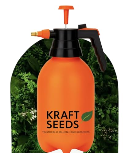 Image of Seeds 2L Spray Pump for Plants | Garden Sprayer with Adjustable Brass Nozzle | Plastic Water Spray Bottle for Gardening, Car & Bike Wash | Leak-Proof Plant Watering Pump
