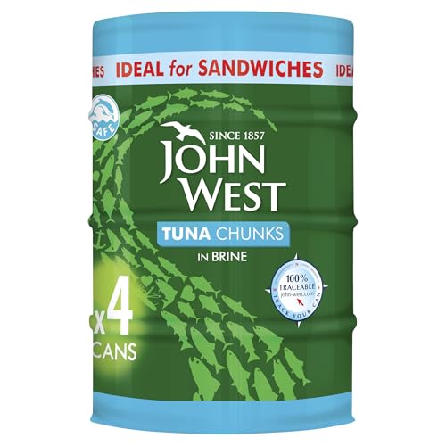 John West Tuna Chunks in Brine 4x132g