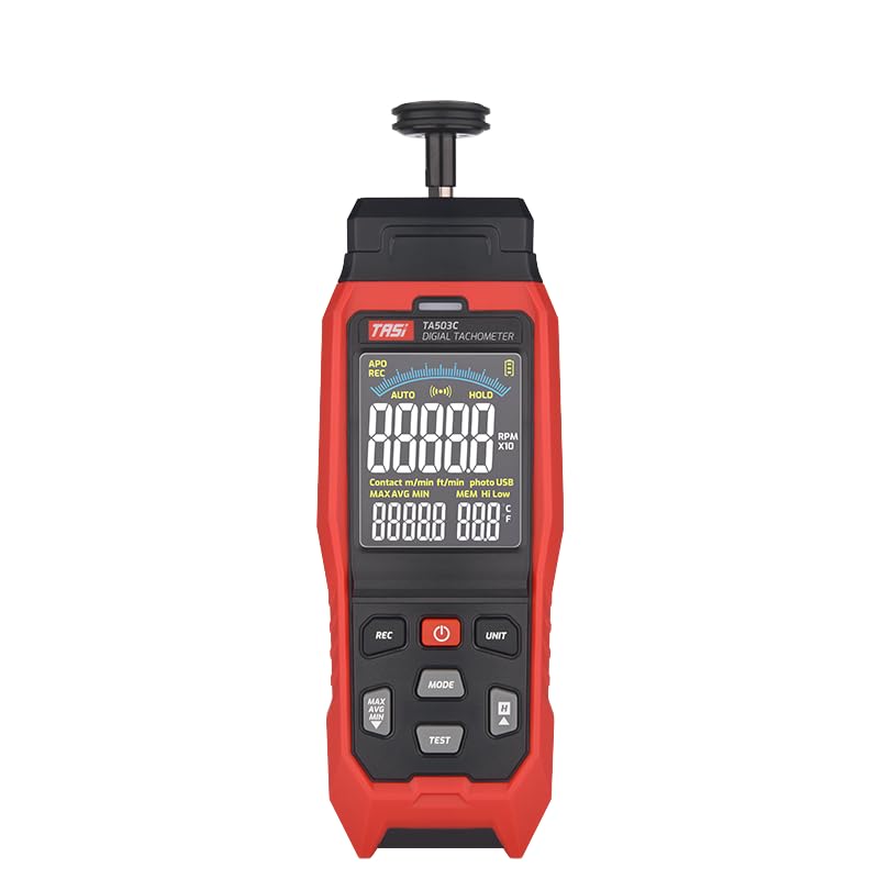 SKYKING Professional Digital Tachometer | Laser + Contact RPM Meter | USB Data Logger and PC Software | 3–100,000 RPM Range | Surface Speed & Distance Measurement