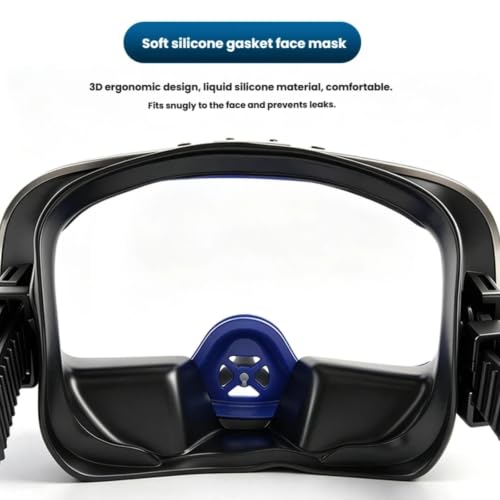 Gafas de buceo sin marco de gran campo visual para esnórquel 4