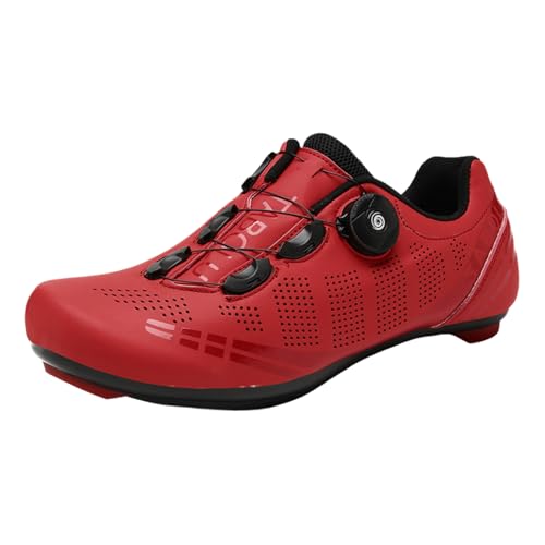 Fooceoute Transpirables Zapatillas Bici Hombre,Zapatos De Ciclismo para Hombre,Zapatillas Ciclismo Mujer,FáCil De Poner Y Quitar,Adecuado para Montar En MontañA,Carretera Y En Interiores