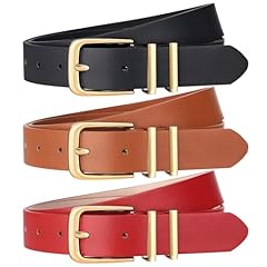 Square Buckle Black+brown+red