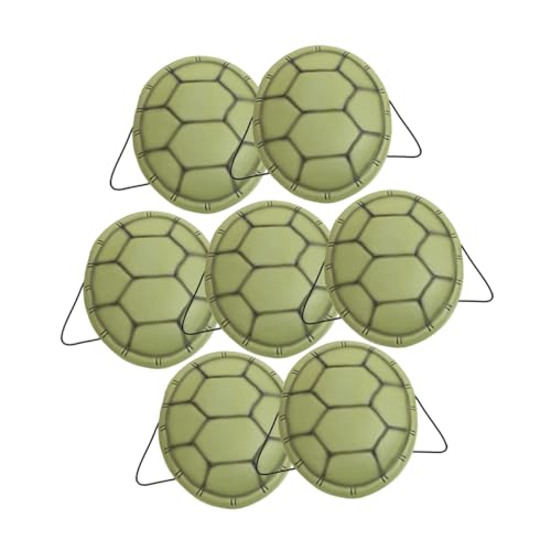 CIYODO 7 Uds Vestido De Caparazón De Tortuga Simulación De Caparazón De Tortuga Almohadas De Caparazón De Tortuga Disfraz De Caparazón De Ninja Juguetes De Tortuga Mochila De Caparazón