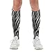 FekiLoot Black And White Zebra Print Compression Socks Cozy Soft Support Socks Fashion Breathable Knee High Tube Socks for Adult