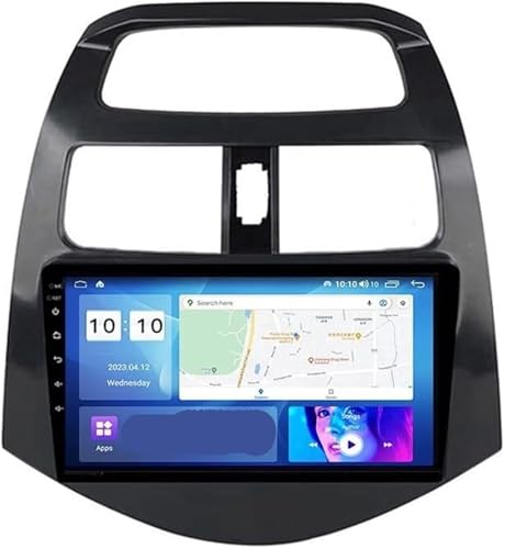 カープレイスクリーン 15インチ カーラジオ プレーヤー 9インチ タッチスクリーン マルチメディア 用のシボレー スパーク 2011-2014用(8 Core 4g+wifi 4g+64g)