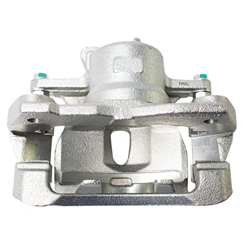Image of TRQ Front Left Brake Caliper w /Bracket Drivers Side | For 2009-2010 Pontiac Vibe 2008-2014 Scion xD 2009-2018 Toyota Corolla 2009-2013 Matrix