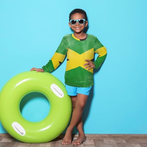 Image of Aflyko Boys' Rash Guard Shirts Xmas UPF 50+ Sun Protection Swim Shirt