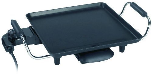 Preisvergleich Produktbild Backplatte (elektrische Tisch-Grillpfanne, regelbarer Thermostat, Anti-Haftbeschichtung)