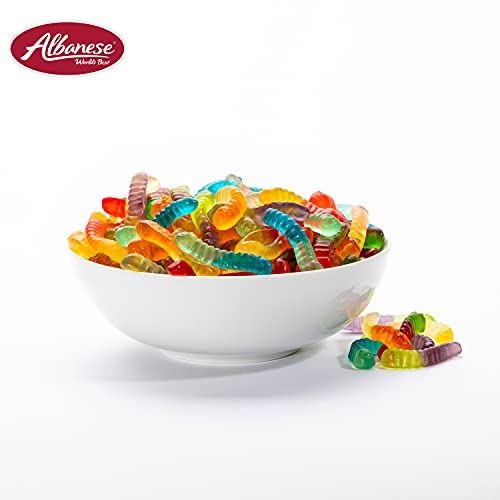 Albanese World's Best 12 Flavor Mini Gummi Worms, 7.5Oz Bag Of Candy (Pack Of 12) #TOP5