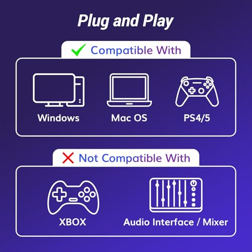 TONOR USB Gaming Microphone, RGB Streaming Microfono Set, PC Podcast Recording Computer Mic for PS4/5, Discord, Twitch, Cardioid Condenser Mic with Adjustable Boom Arm Stand TC30S+