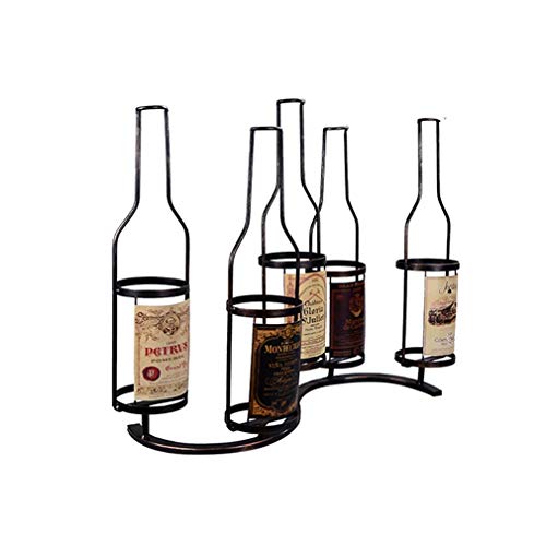 Soporte para botellas de vino para 5 botellas 61.5x23.5x47.5cm miniatura 3