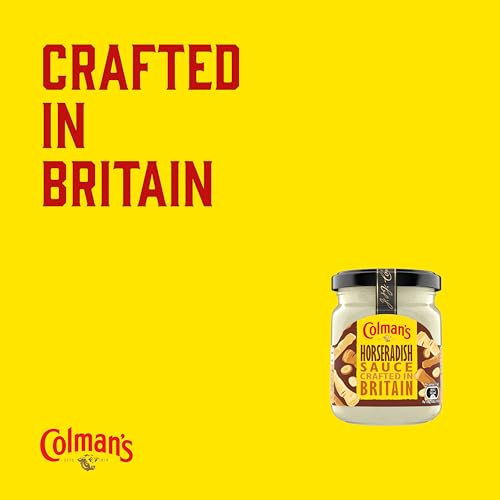 Colman's Horseradish Sauce crafted in Britain perfect condiment with roast beef 136 g