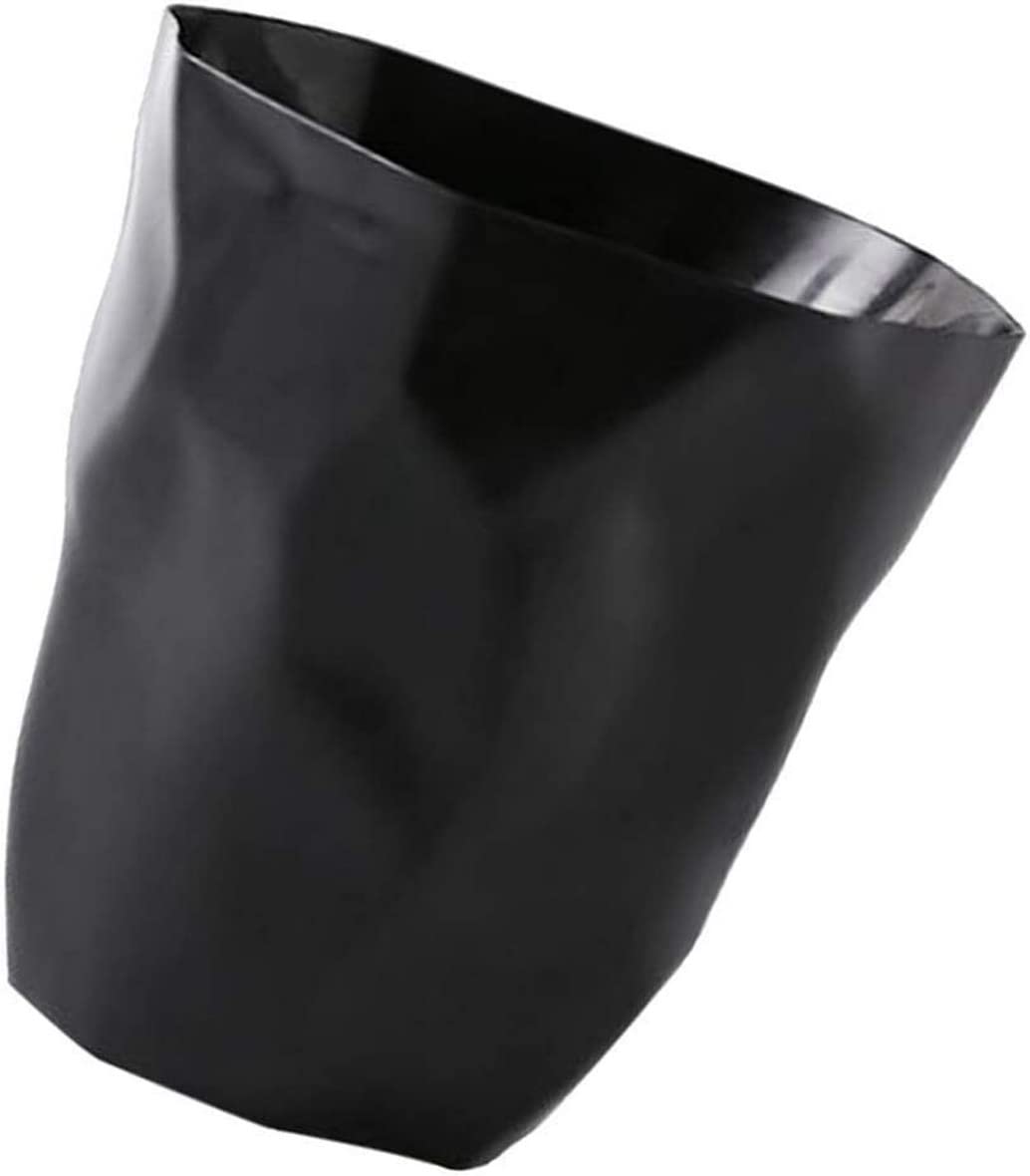 Cestino per la Carta, Cestino Spazzatura Design Moderno Cestino Gettacarte Che per la Raccolta Rifiuti (Nero Grande)