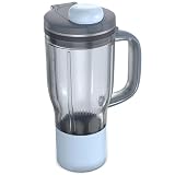 für Ninja BlendBoss Mixer To-Go-Becher Zubehör, 710ml Ersatzbecher mit Deckel & Abnehmbarem Strohhalm Kompatibel mit Ninja Blend Boss DB351EU DB300EU-Serie Standmixer, BPA-frei & Spülmaschinenfest
