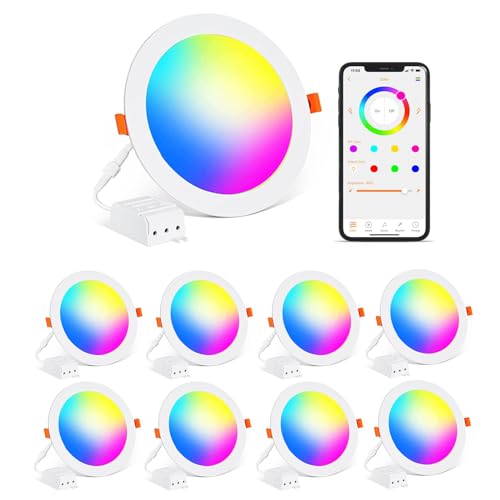 Recessed Lighting 4 Inch Smart LED Recessed Ceiling Light Downlight