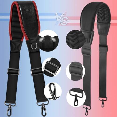 Image of ZINZ Fixed Pad Bag Strap 60 inch Belt with Cushion Breathable Pad,Durable Strap with Double Adjustable Buckle and Metal Hooks