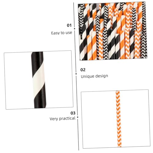 100 pitillos de papel kraft desechables para fiesta miniatura 5