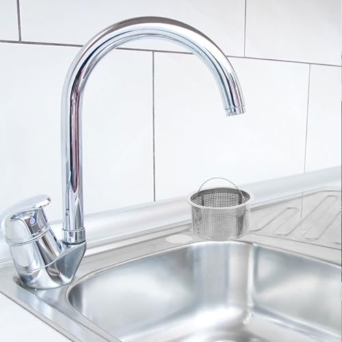 Colador de acero inoxidable para fregadero 2 piezas miniatura 5