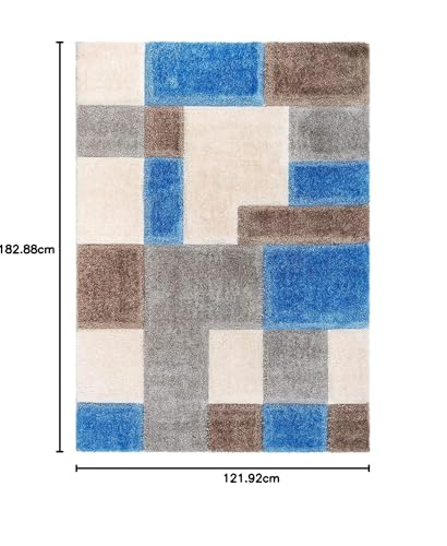 Image of Carpet for Living Room 4x6 feet Anti Skid Rug Colour Ivory Beige