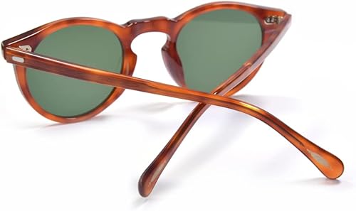 Miniatura 5 de ERD - Gafas de sol redondas vintage para hombres, marco circular polarizado para mujer, lentes grandes UV400