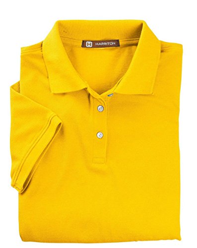 Harriton M265W Ladies Polo Sunray Yellow Medium #TOP2