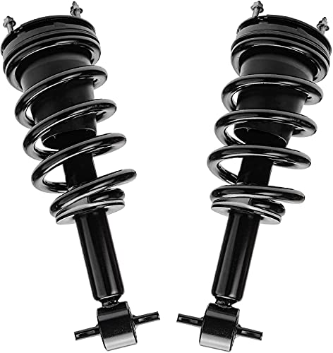 Image of Detroit Axle - 6pc Suspension Kit for 2007-2013 Chevy Silverado 1500 | GMC Sierra 1500 [w /o Electronic Suspension] Front Struts Sway Bars Rear Shock Absorbers Replacement 2008 2009 2010 2011 2012