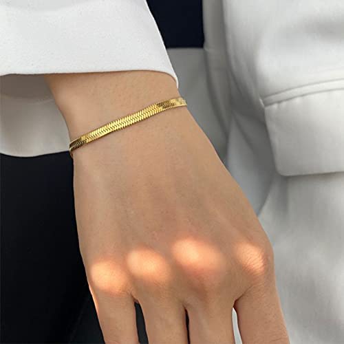 Image of Bamboo Pattern Bracelet for Women | Premium Gold Plated Cuff Bracelet | Minimalist Designer Jewellery for Daily & Party | Gift for Her