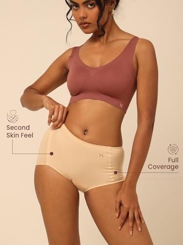 Image of Krvvy Airsoft Boyshorts | Women's High Coverage Mid-Rise Underwear with Four-Way Stretch | All Day Breathability | Lightweight & Seamless