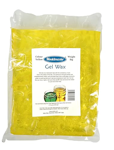 Mould Master Mouldmaster 1 Kg Candle Making Gel Wax, Yellow, 1kg