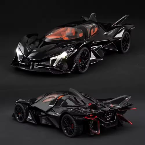 Image of Alokik Enterprise 1:24 Diecast Apollo Project EVO Metal Pull Back Car with 6 Openable Doors with Sound and Light Toy Decoration Car Best Gift Toys for Kids 【Colors as Per Stock】