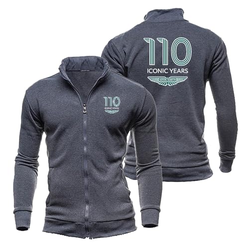 Nyrien Hombre Chaqueta Abrigo A.s.t.o.n M.a.r_tin, Chaqueta Bomber con Cuello Levantado, Ropa de Trabajo para Hombre, hombre(DarkGray,S)