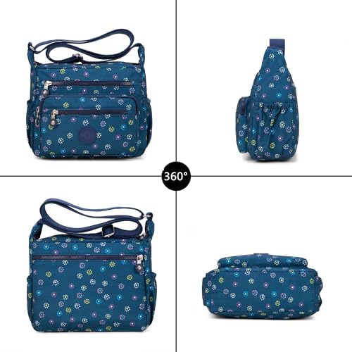 Image of Pealwel Women Shoulder Handbag Roomy Multiple Pockets Bag Ladies Crossbody Purse Tote Top Handle Satchel