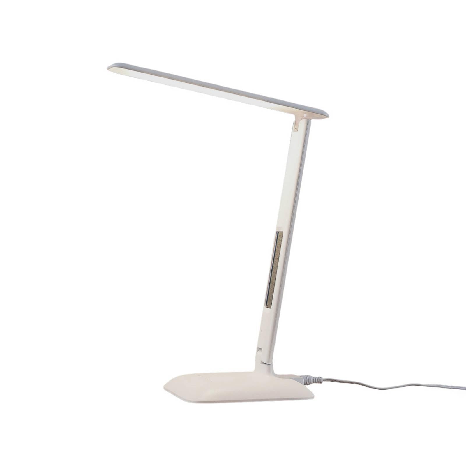 LáMpara De Mesa Led Lindby Ludmilla, Altura 34 Cm, Blanco, Pantalla-image