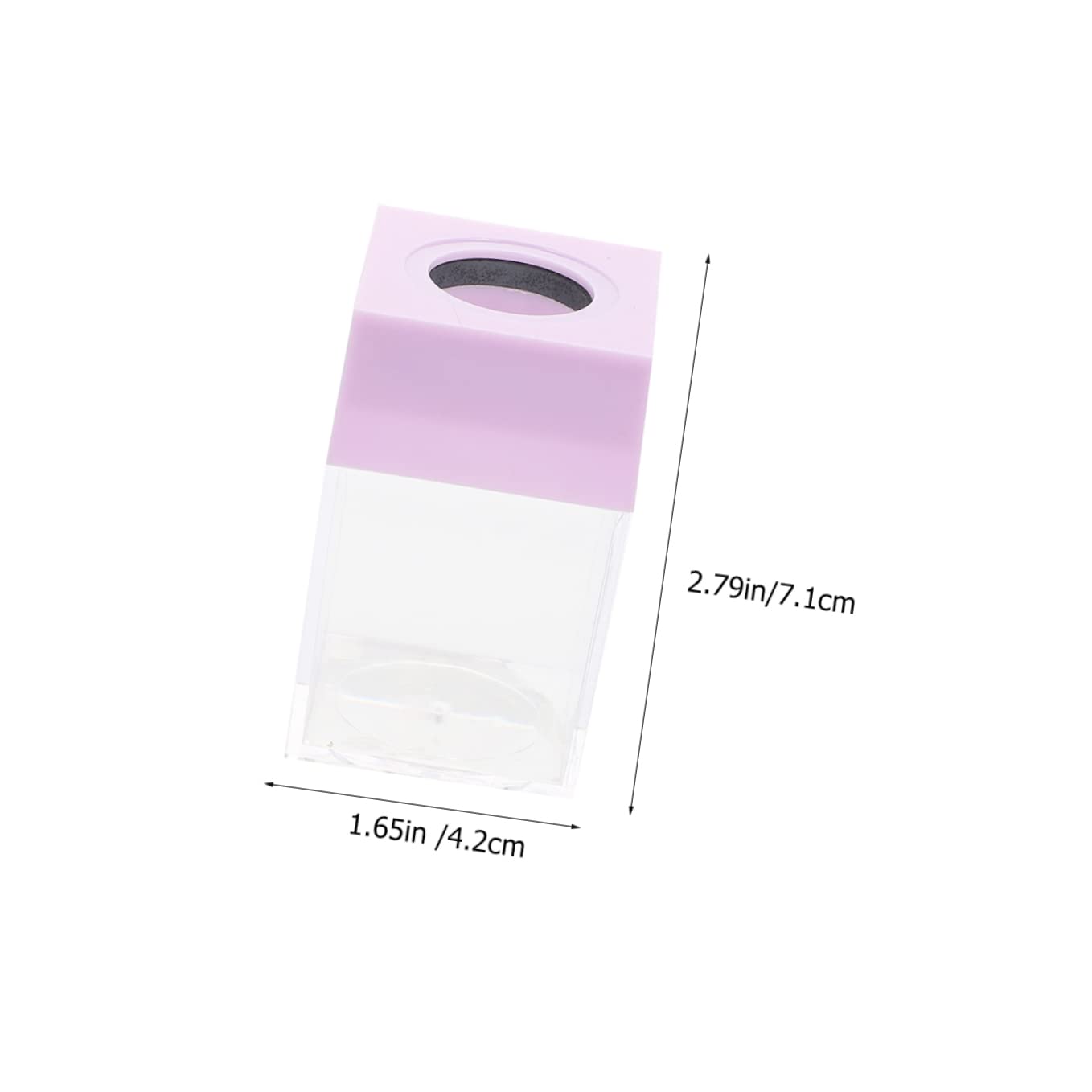 STOBOK 9 Pz Secchio Portaoggetti per Graffette Organizzatore di Graffette Magnetiche Porta Forcine Porta Carta da Scrivania Porta Graffette Il Clip Magnetica Plastica Ufficio Viola