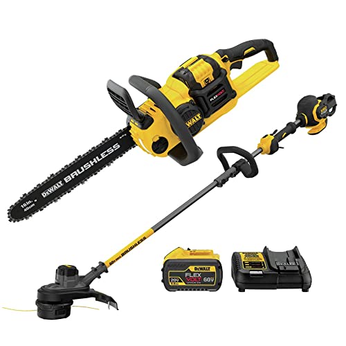 DEWALT FLEXVOLT 60V MAX* String Trimmer & Chainsaw...