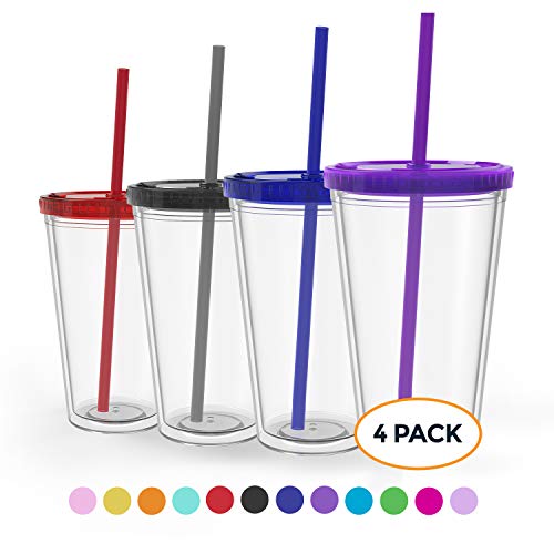 Maars Classic Insulated Tumblers 16 oz | Double Wall, Reusable Plastic Acrylic