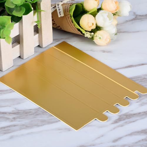 Base de cartón dorado para tartas rectangular reciclable y fácil de limpiar 5