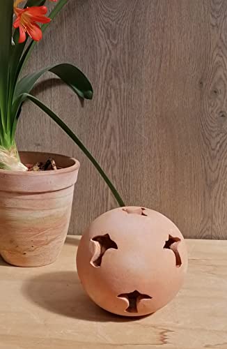 B-Ware ! Kugel Lilie Durchmesser ca. 16 cm aus Terracotta Terrakotta...