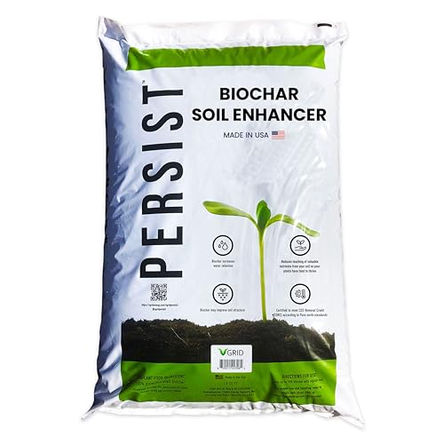 Persist Horticultural Charcoal 1.5 cuft, Biochar Soil Amendment for Plants, Improves Soil Quality,...
