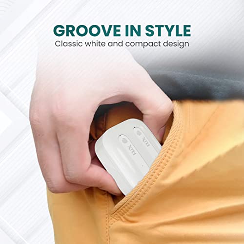 Image of FLiX (Beetel Nitro Buds T12 in-Ear True Wireless,13MM Drivers & Super Bass,BT v5.0,Low Latency,IPX5 Water Resistant,Ultra Light,Type C Charging,Voice Assistant (T12, White)