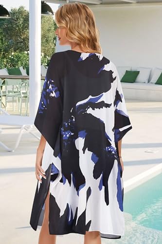 Image of Women's Kimono Beach Cover up for Summer Bathing Suits Cardigans Casual Loose Swimwear 2026