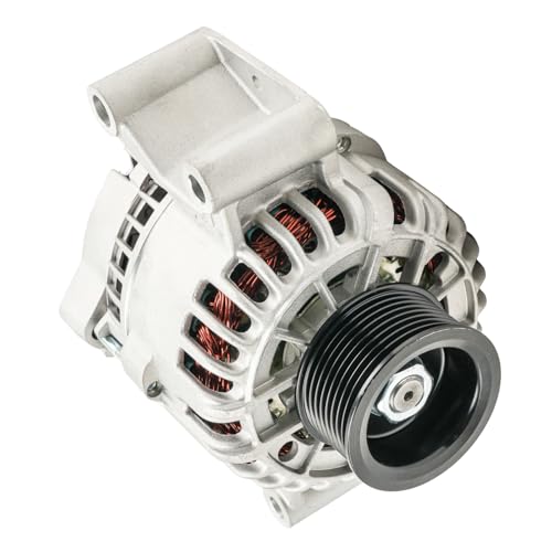 Image of KAX New Alternator Compatible With 2005-2007 Ford F250 /F350 Super Duty 6.0T V8, 2005 Excursion, 2004-2007 F450 /F550 Super Duty 8479N 12V 110Amp CW 8-Groove Pulley