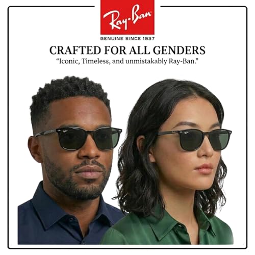 Image of Ray-Ban RB4387 Square Shaped Sunglasses for Men & Women with Official RAYBAN Eyewear Kit